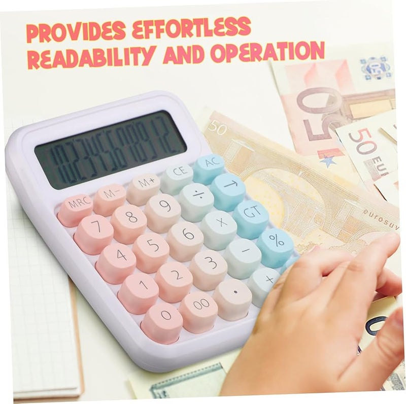 Pink Cute Aesthetic Office Calculator For Desk School And Work Use - Image 5